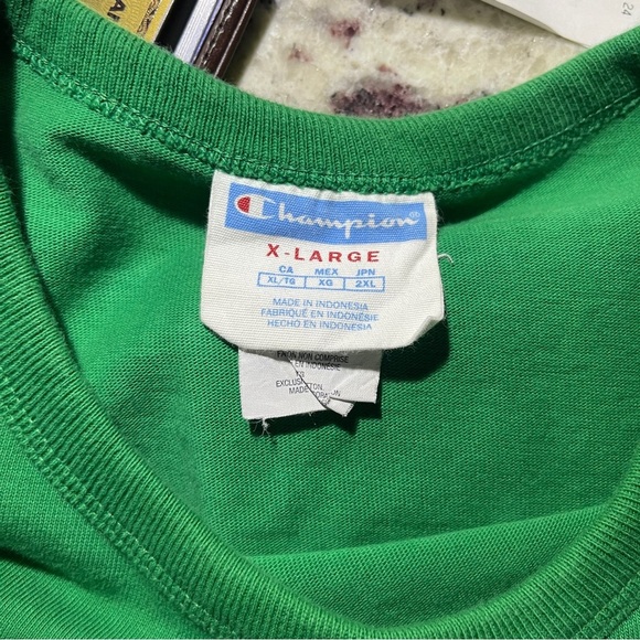 Men’s Champion Green T-shirt XL - Picture 5 of 6